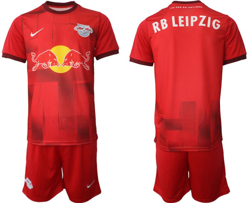 Cheap Men 2022-2023 Club RB Leipzig away red blank Soccer Jersey